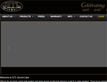 Tablet Screenshot of gtlsoundlabs.com